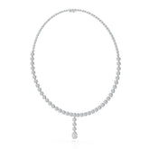 Pear Cut Lab Diamond 5.22 CT Necklace